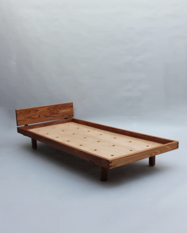 Fine French 1950s Solid Elm "Godot" daybed by Pierre Chapo - Image 12